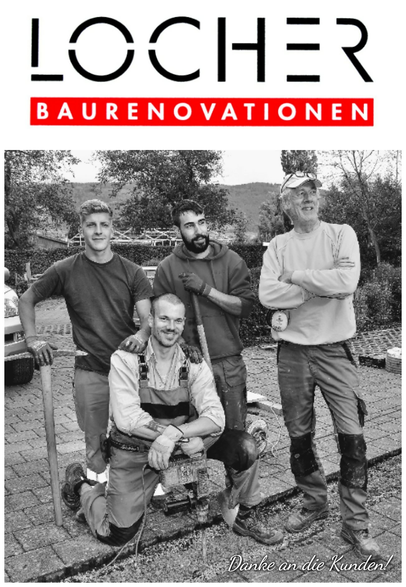 Rene Locher, Yanick Bönzli, Ilan Scheidegger und Joel Resende