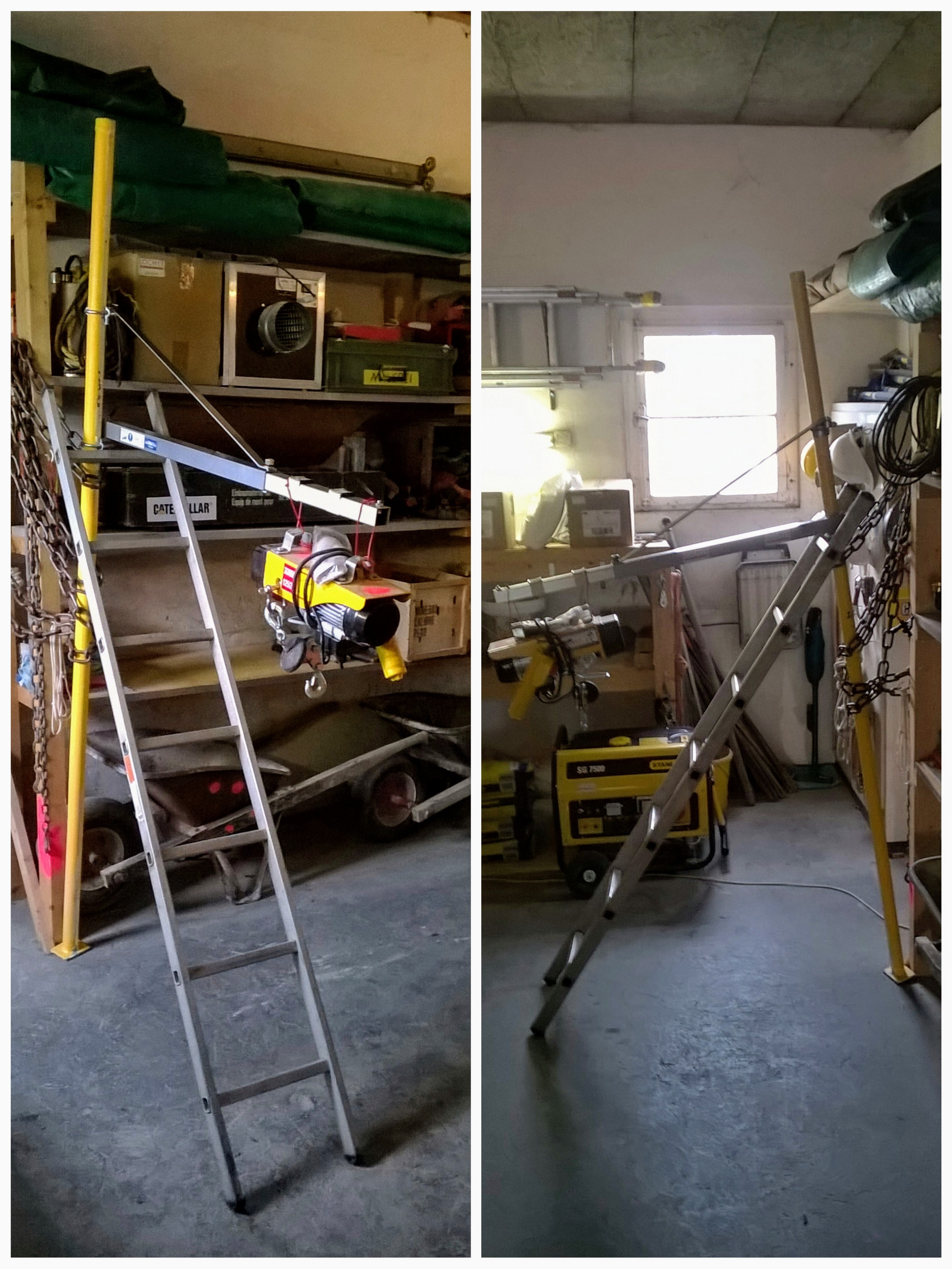 Kran Arbeiten (Gerüstkran)